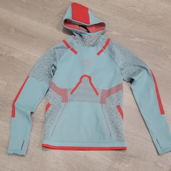 Adidas by Stella McCartney Aqua and Red Sweatshirt - Picture 4 of 12